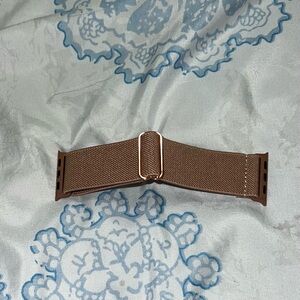 Burnt Rose Apple Watch Band Unisex Stretch Nylon Replacement Band Adjustable